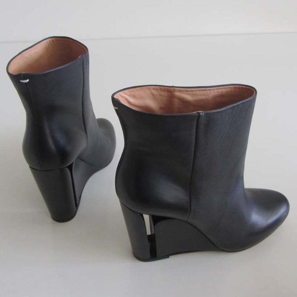 new MAISON MARTIN MARGIELA cutout wedge booties 39 1/2 - Picture 7 of 10